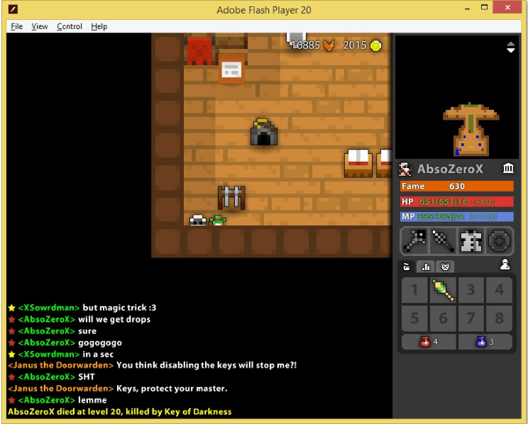 death screenshot