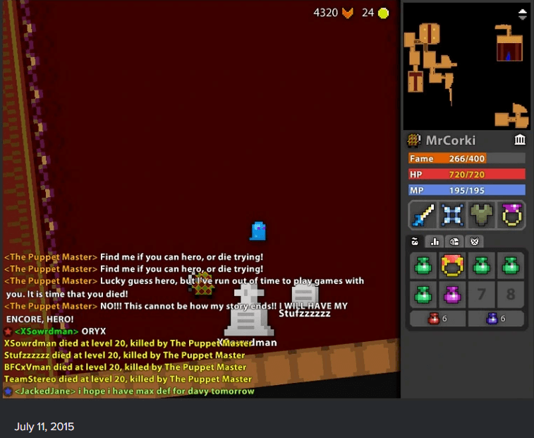 death screenshot
