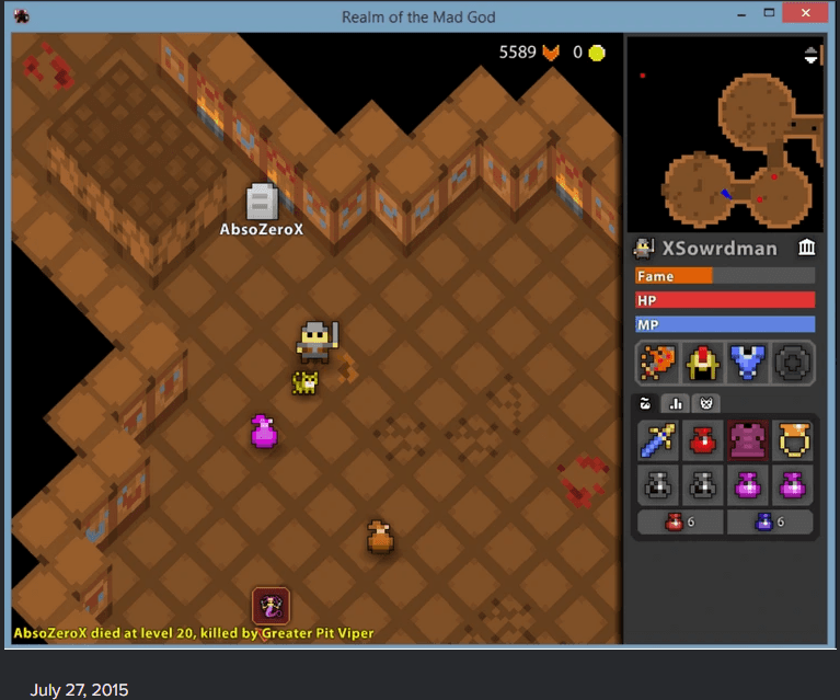 death screenshot