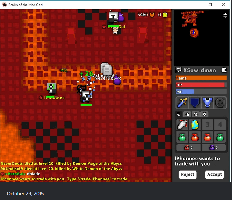 death screenshot