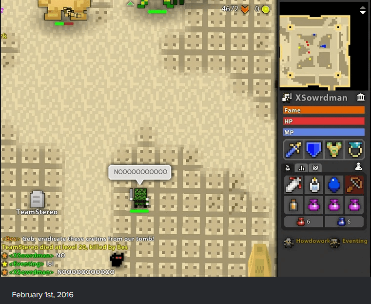 death screenshot