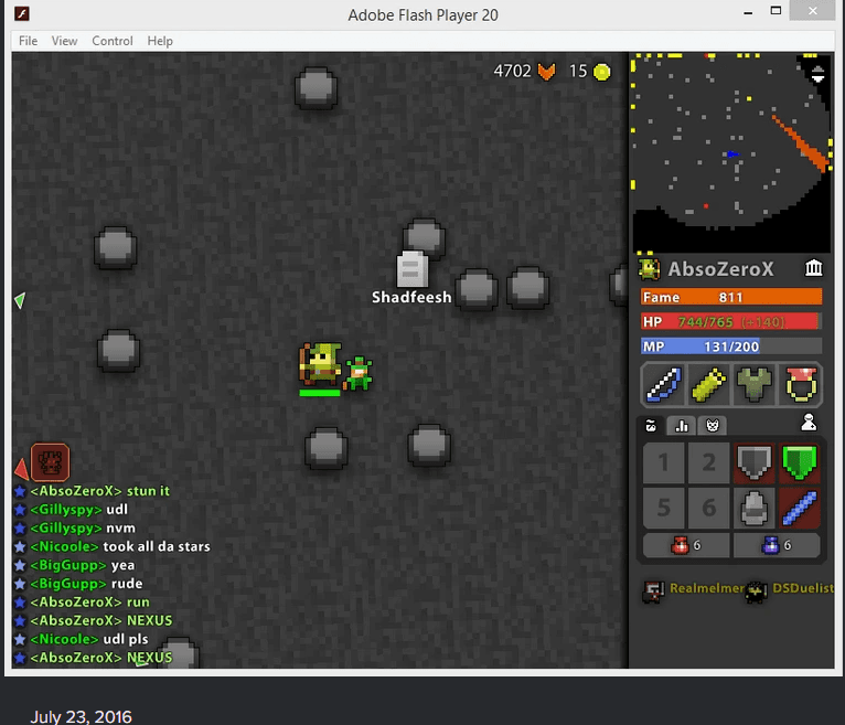 death screenshot