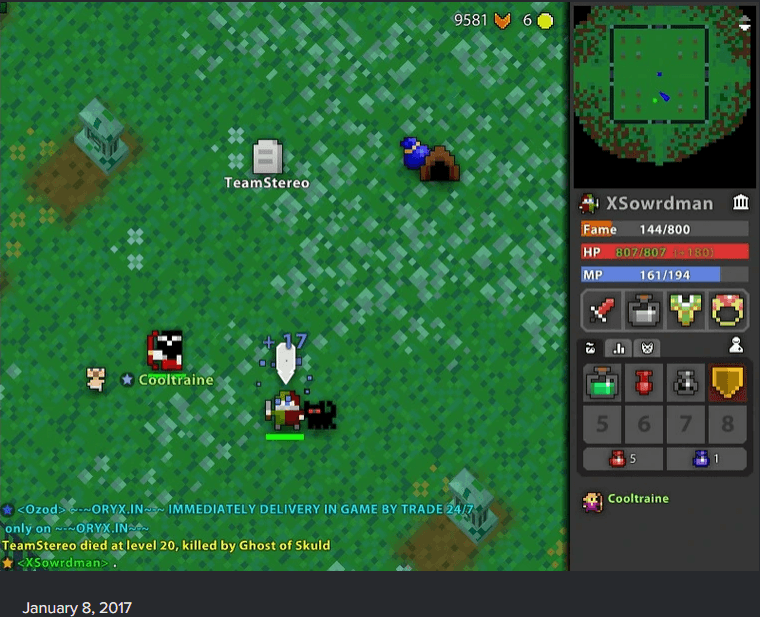 death screenshot