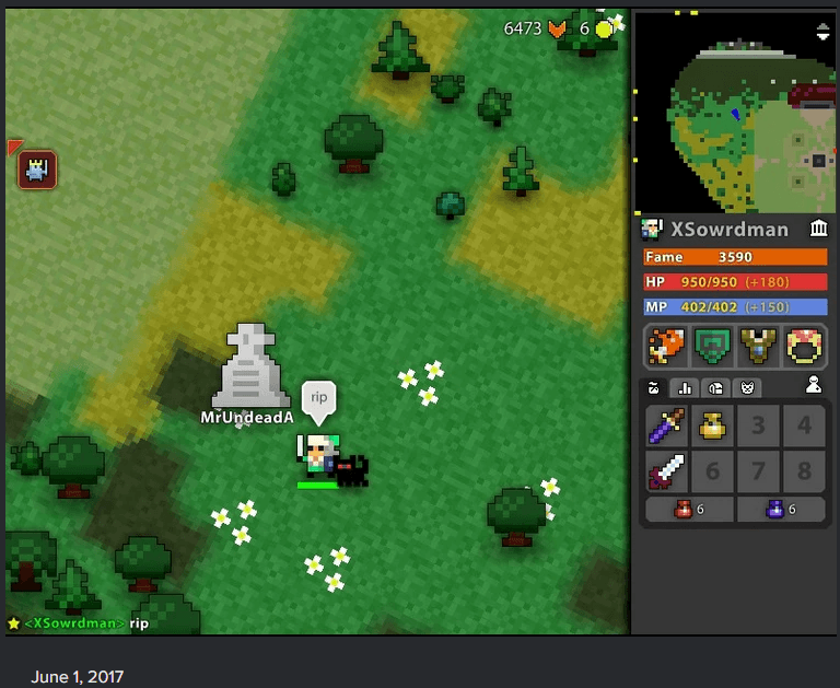 death screenshot
