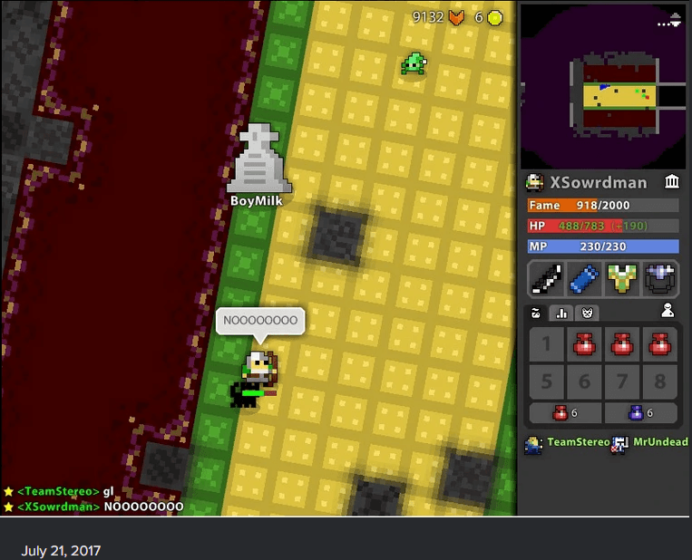 death screenshot