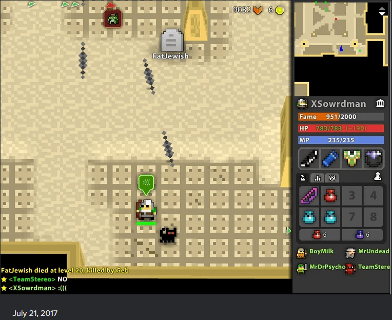 death screenshot