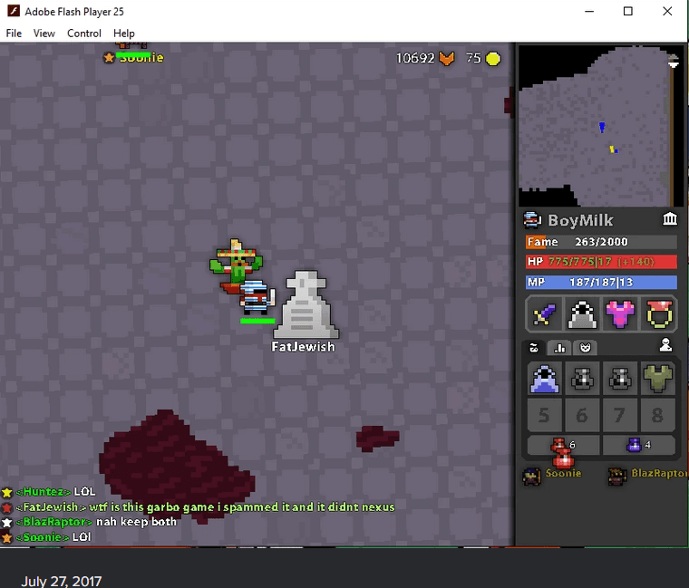 death screenshot