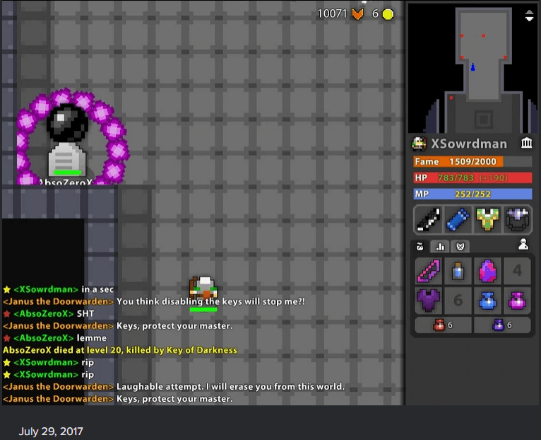 death screenshot