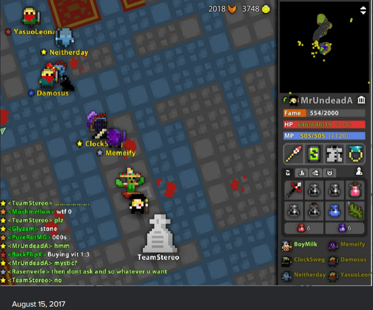 death screenshot