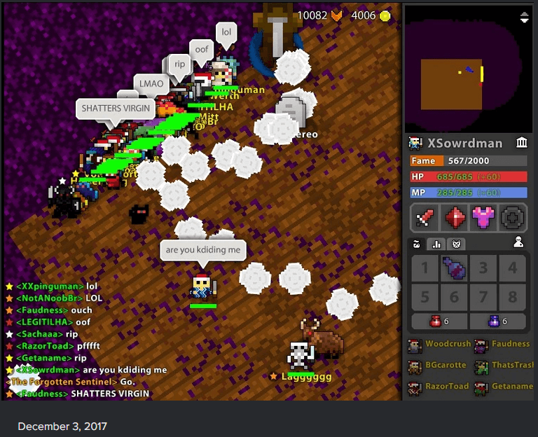 death screenshot