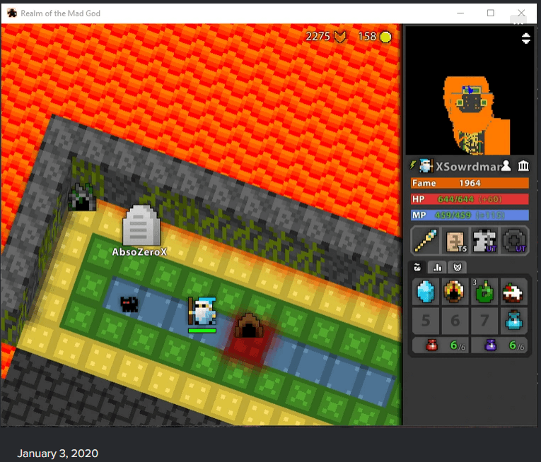death screenshot