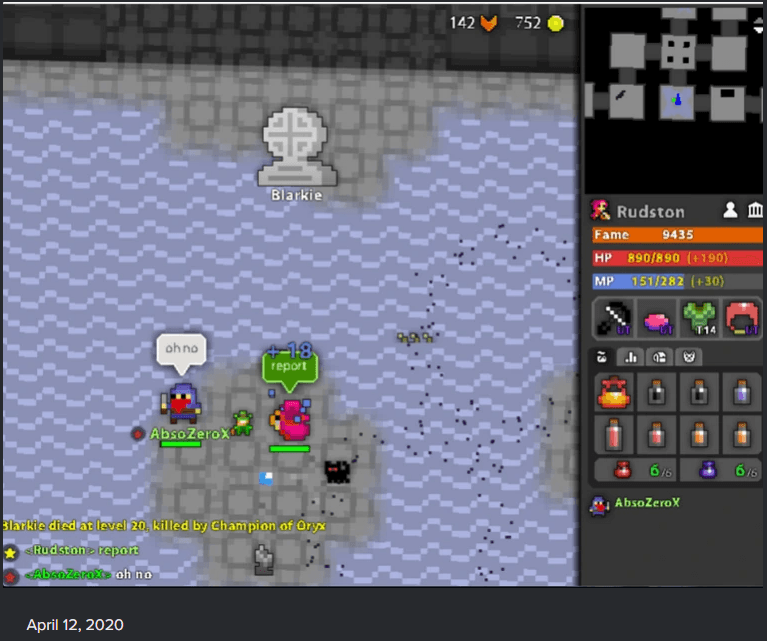 death screenshot